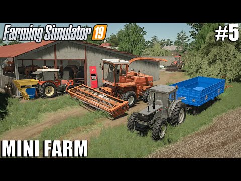 Delivering Cows, compacting soybeans in wcs | MINI FARM in Europe |Timelapse #5|Farming Simulator 19