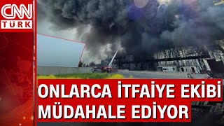 Bursa'da ısı yalıtım sistemleri fabrikasında yangın