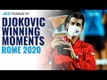 Novak Djokovic Match Point, Speech & Trophy Lift! | Rome 2020 Final