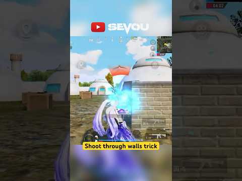 Shoot through walls trick 🔥 #pubgm #pubgmobile #sevou #bgmi #levinho