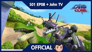 [Official] DinoCore & John TV | Rex falls in love with the Tyranno robot | Season 1 Episode 8