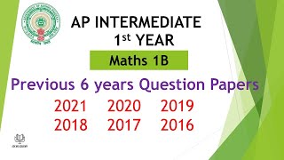 Download Lagu AP inter 1st year Maths 1B 2021, 2020, 2019, 2018, 2017, 2015 Question Papers (EM) Boards Past Paper Thumbnail