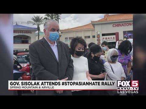 Governor Steve Sisolak, wife joined AAPI community in Las Vegas to 'Stop Asian Hate'