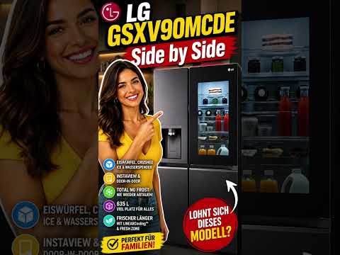 LG GSXV90MCDE Side by Side Kühlschrank mit Gefrierfach