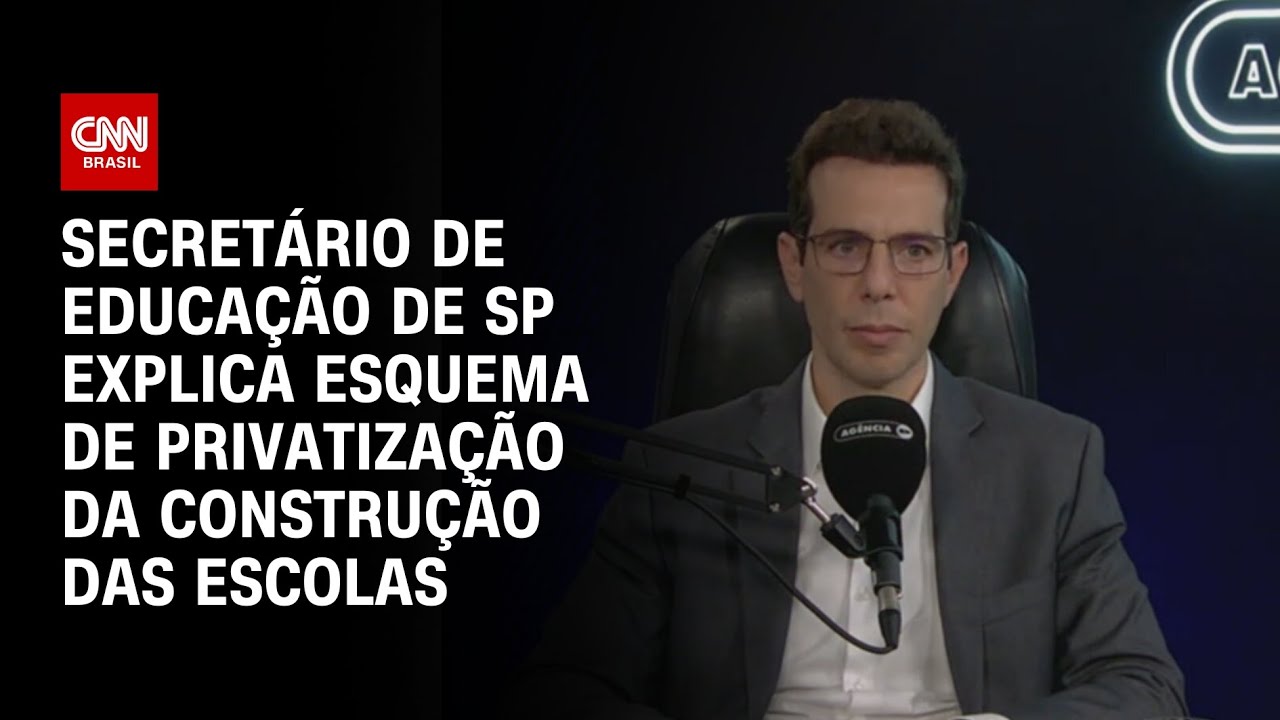 Secretário de Educação de SP explica esquema de privatização da construção das escolas | CNN Arena