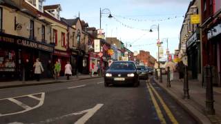 preview picture of video 'Newry Rd. Dundalk, Ireland to Dublin Rd, looking back from bicycle, Feb 2011.'