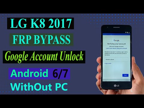 LG K8 (X240) Frp Bypass LG K8  2017 Google Account Unlock Without PC