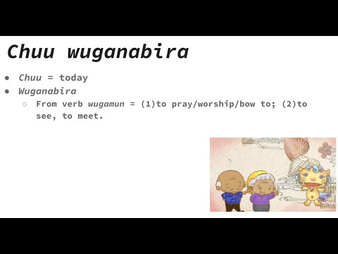 Let's speak uchinaaguchi! - Chuu wuganabira