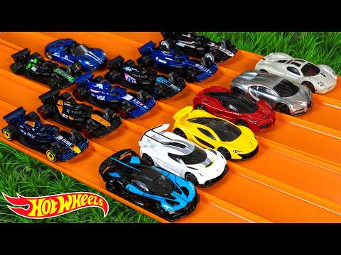 Hot Wheels Hypercars vs Formula 1 Cars Drag Race Tournament