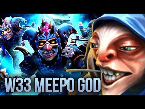 w33 Meepo God Diffusal Blade Build 8k MMR Gameplay - Dota 2