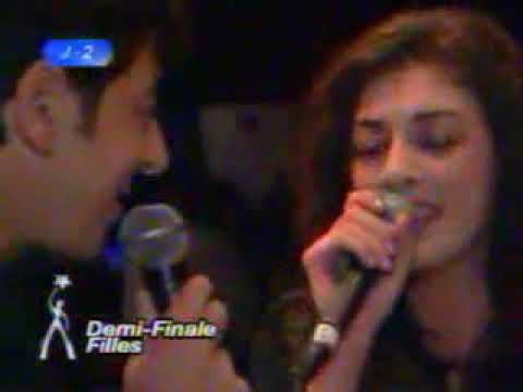 PATRICK BRUEL RÉPÈTE AVEC EMMA, NOLWENN ET HOUCINE . STAR ACADEMY 2.