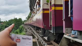 preview picture of video 'Train at Tham Krasae bridge  Thailand'