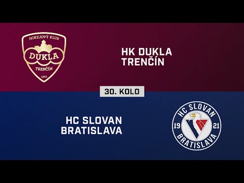 30. kolo: HK Dukla Trenčín – HC Slovan Bratislava 2:4 (HIGHLIGHTY)