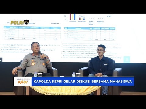 KAPOLDA HADIRI DISKUSI BERSAMA MAHASISWA WUJUDKAN KEPRI YANG AMAN DAN KONDUSIF