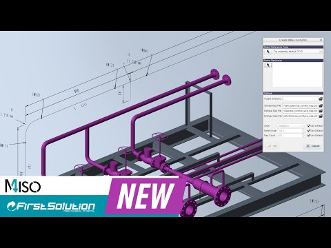 Anteprima video M4 ISO e PTC Creo Piping: sketch isometrici piping in un clic