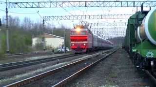 preview picture of video '[RZD] CHS2T-956 / ЧС2Т-956 с поездом №42 Великий Новгород - Москва'