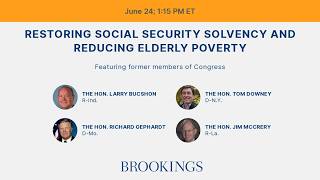 Thumbnail for Restoring Social Security solvency and reducing elderly poverty