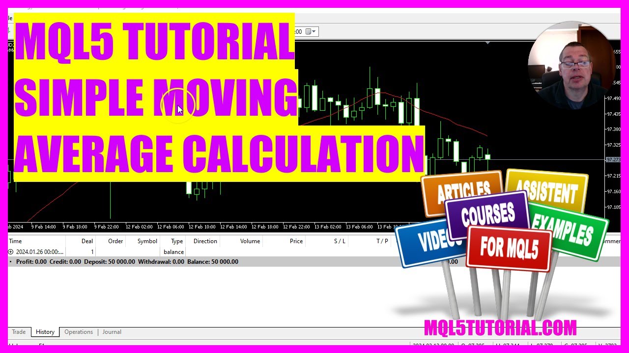 MQL5 Tutorial - Simple Moving Average Calculation (in 5 minutes)