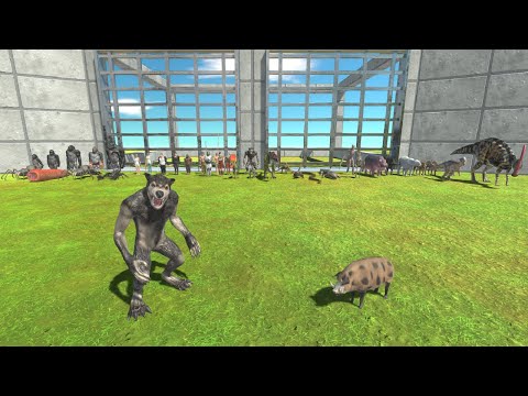 WEREWOLF vs ALL WEAKEST - Animal Revolt Battle Simulator ARBS