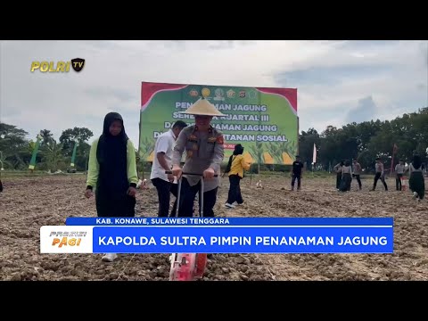 POLDA SULTRA DUKUNG KETAHANAN PANGAN LEWAT PENANAMAN JAGUNG