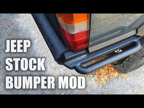 Jeep Cherokee XJ Modified Stock Bumper For Cut And Fold
