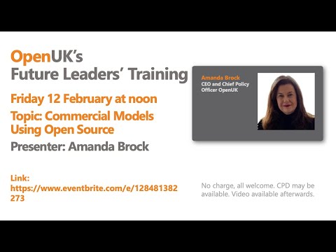 Future Leaders Amanda Brock on Commercial Models Using Open Source
