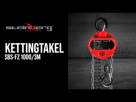 Video - Kettingtakel - 1.000 kg - 3 m