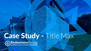 Watch video: Title Max Basement Waterproofing Case Study...