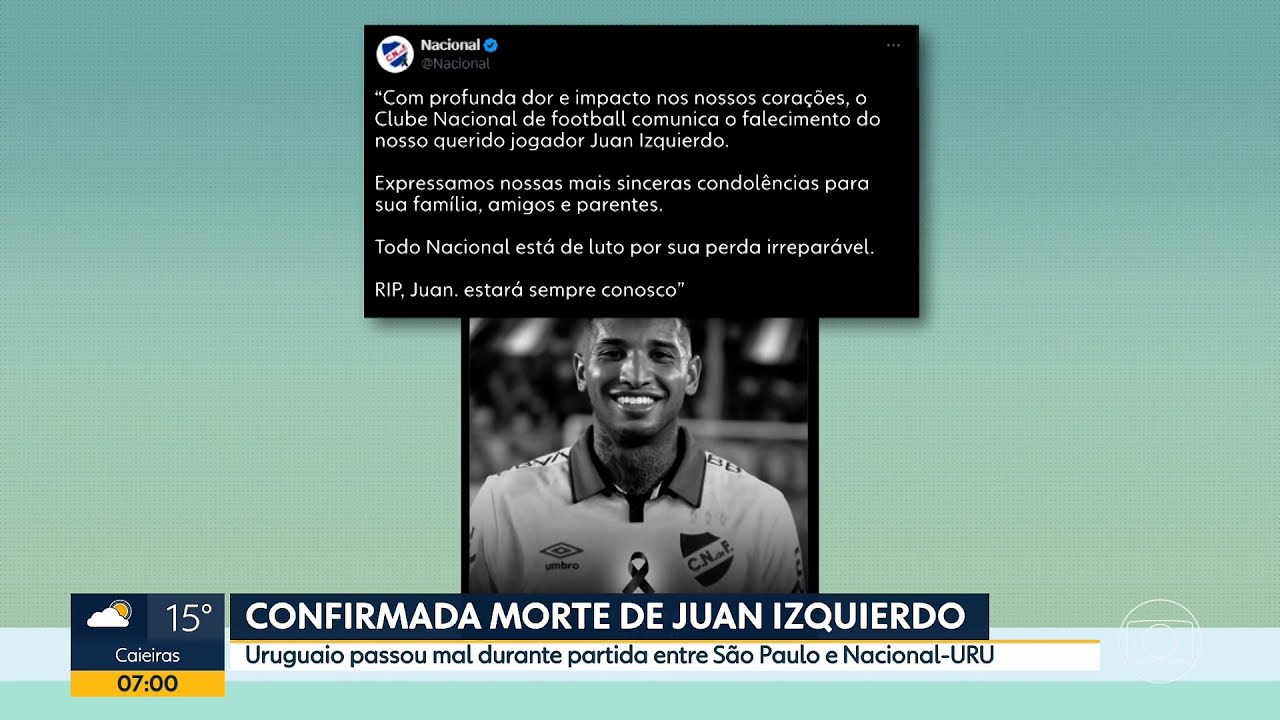 Clubes brasileiros lamentam morte de Izquierdo