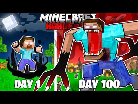 I Survived 100 Days as NIGHTMARE HEROBRINE in HARDCORE Minecraft