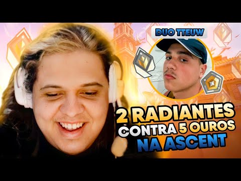 2 RADIANTES VS 5 OUROS ft. TTEUW | DEU RUIM? 😱