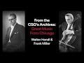Great Music From Chicago: Walter Hendl & Frank Miller