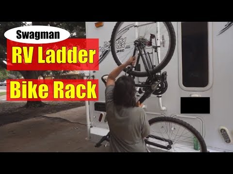 Bike Rack Installation on the Truck Camper - RV Ladder Bike Rack | Swagman RV Ladder Rack