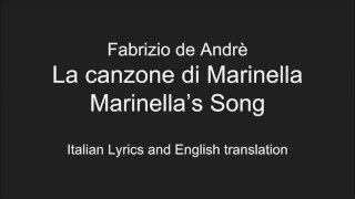 DE ANDRE&#39; - La canzone i Marinella - Marinella&#39;s song - Italian Lyrics English translation