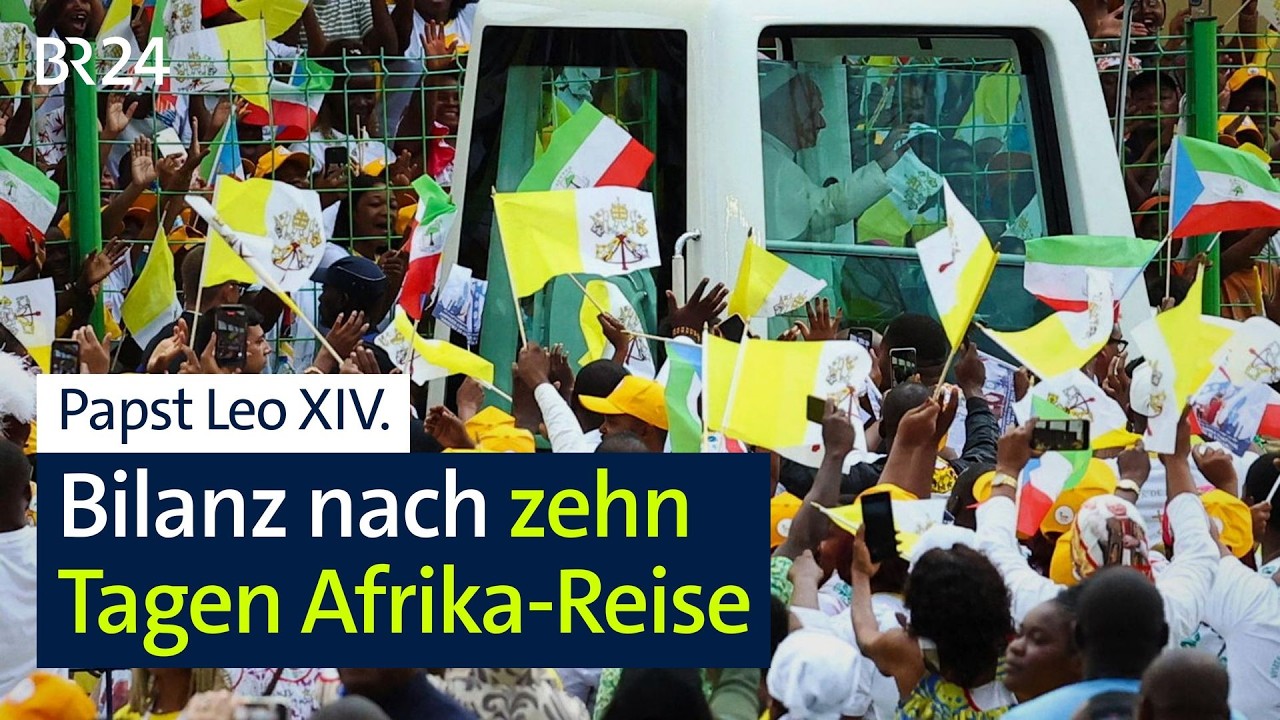 Zehn Tage unterwegs: Papst Leo XIV. beendet seine Afrika-Reise | BR24