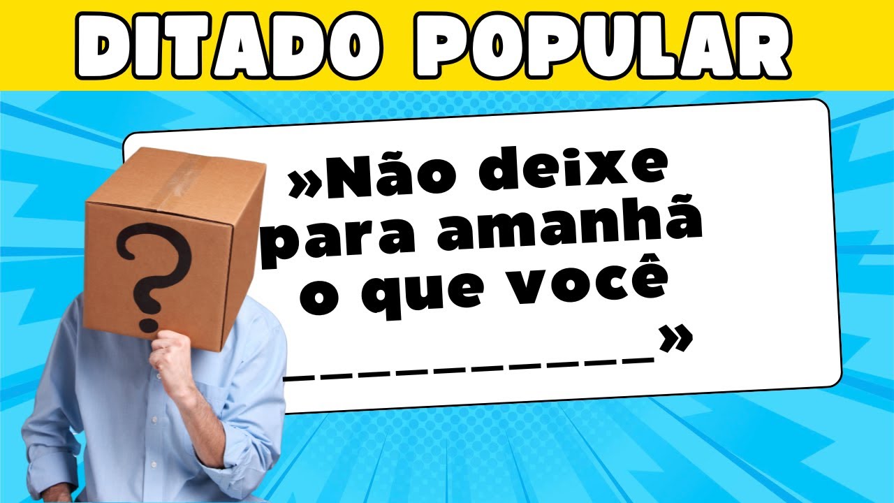 🧠💬 Quiz de Ditados Populares – Complete os ditados e teste seu conhecimento! 📜🔥QUIZ divertido.