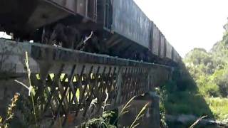 preview picture of video 'Trem passando na ponte do Capão do Leão'