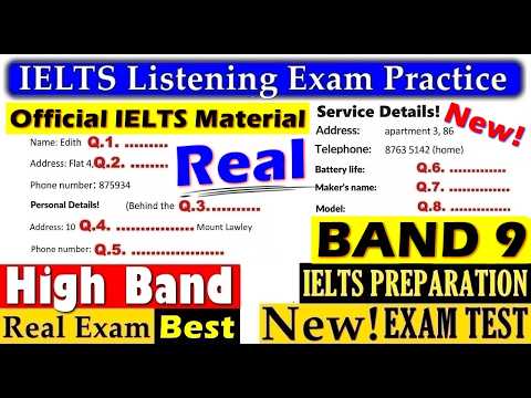 IELTS LISTENING PRACTICE TEST 2026 WITH ANSWERS | 07.01.2026
