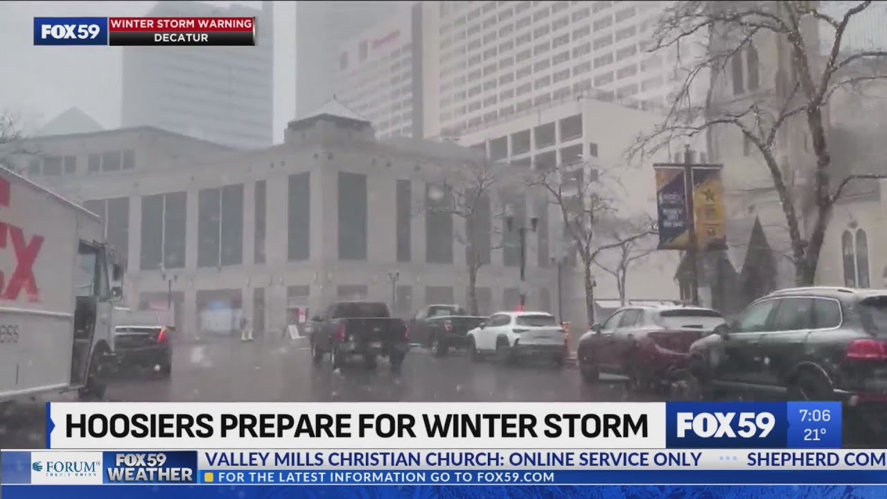 Winter storm heads to Indiana, residents prepare