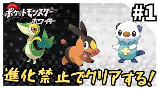 【縛りプレイ】ホワイトを進化禁止でクリアする1【ポケモンBW】