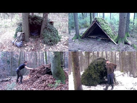 image-How do you make a warm shelter in the woods?