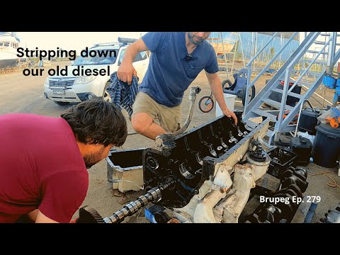 Stripping down our old diesel engine - Project Brupeg Ep.279