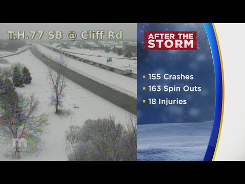 Overnight Snow & Freezing Drizzle Led To More Than 300 Crashes