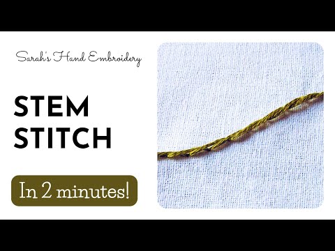 How to do Stem Stitch