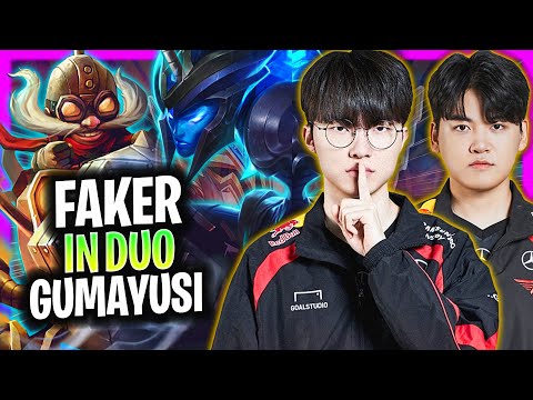 T1 FAKER IN DUO T1 GUMAYUSI! | T1 Faker Plays Corki Mid vs Aurelion Sol!  Season 2024