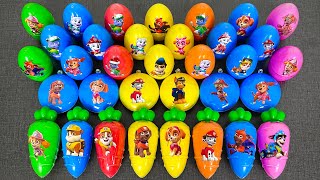Relaxing Paw Patrol ASMR Slime | Chase Skye Marshall Clay Slime Carrot & Egg