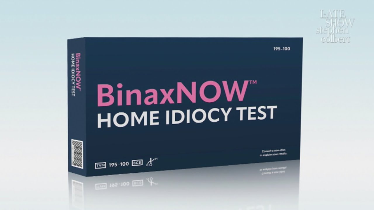 The BinaxNow Home Idiocy Test - YouTube