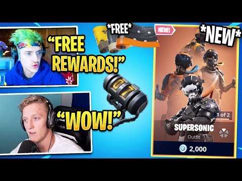 Streamers React to *NEW* SUPERSONIC SKIN SET And *FREE* Air Royale Challenges! - Fortnite