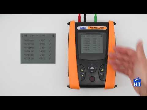 PV-ISOTEST funkcje DMM