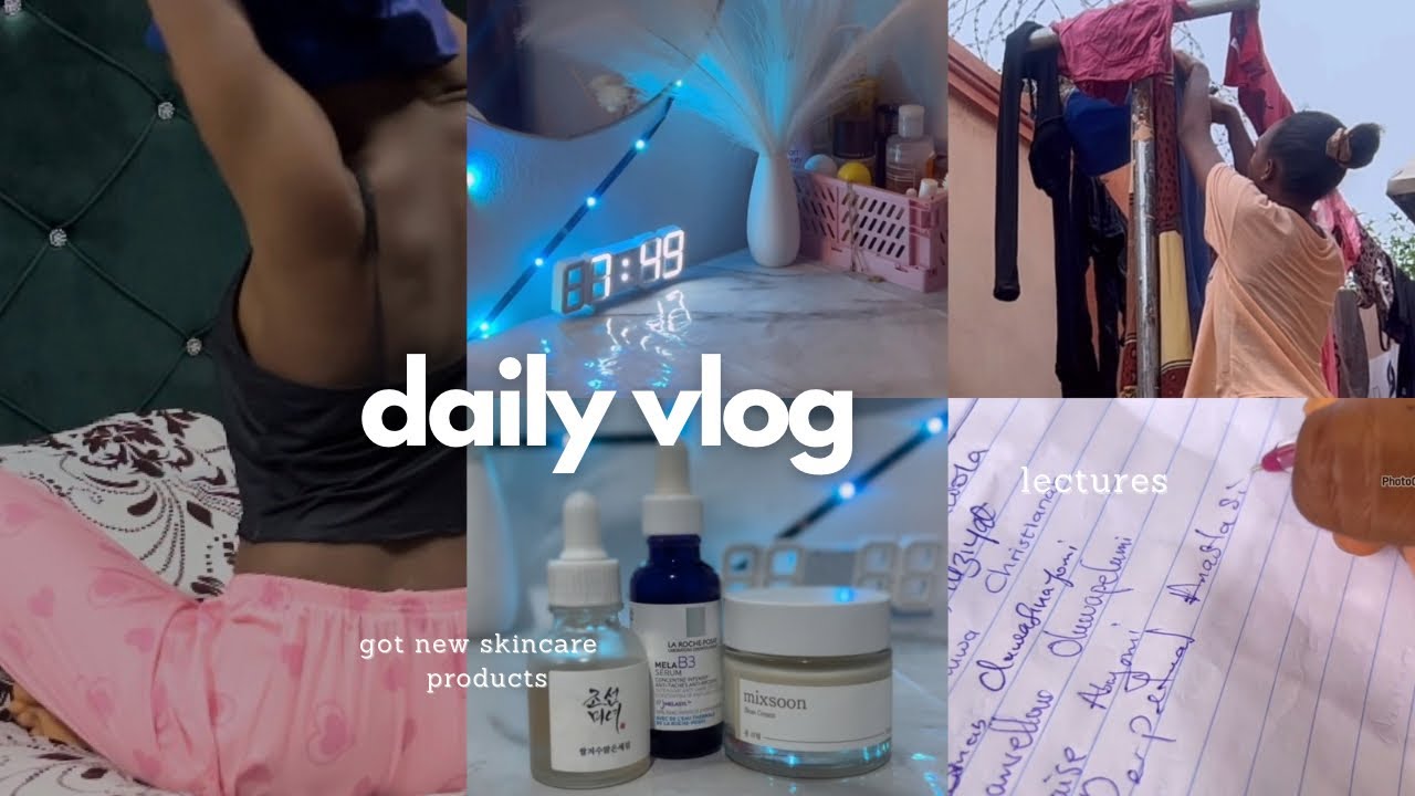 days in my life ♡ | life of a Nigeria student | lectures & restocking skincare..living alone diaries
